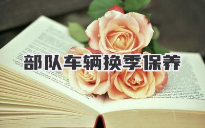 部队车辆换季保养