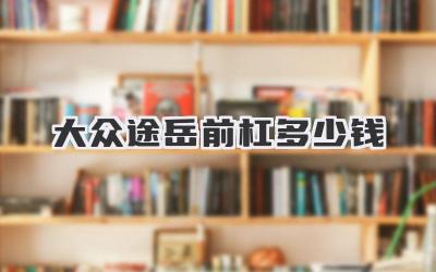 大众途岳前杠多少钱