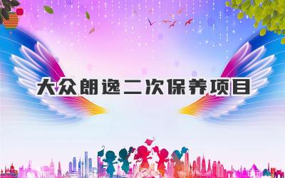 大众朗逸二次保养项目