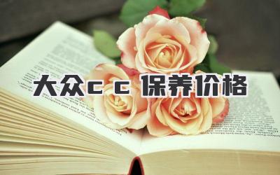 大众cc保养价格