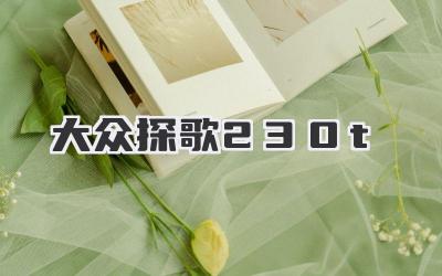 大众探歌230t