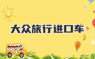 大众旅行进口车