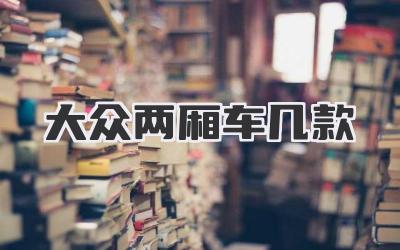 大众两厢车几款