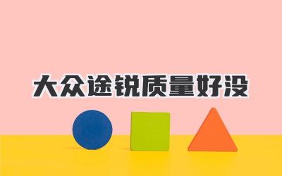 大众途锐质量好没
