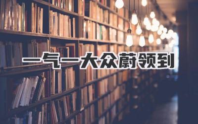 一气一大众蔚领到