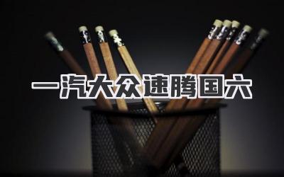 一汽大众速腾国六