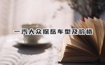一汽大众探岳车型及价格