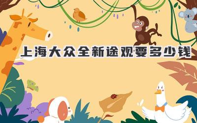 上海大众全新途观要多少钱