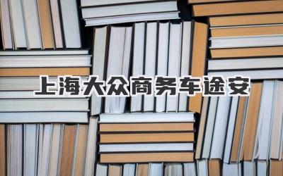 上海大众商务车途安
