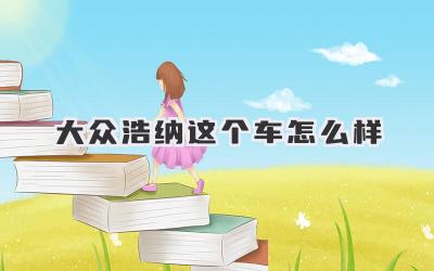 大众浩纳这个车怎么样