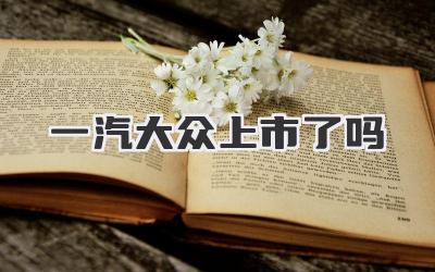 一汽大众上市了吗