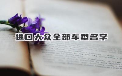 进口大众全部车型名字