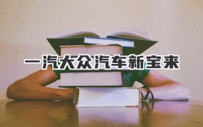 一汽大众汽车新宝来