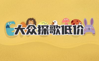 大众探歌低价