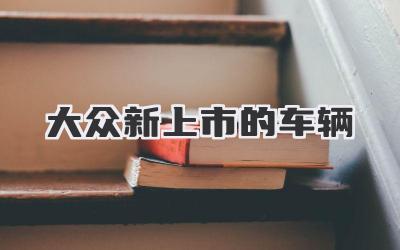 大众新上市的车辆