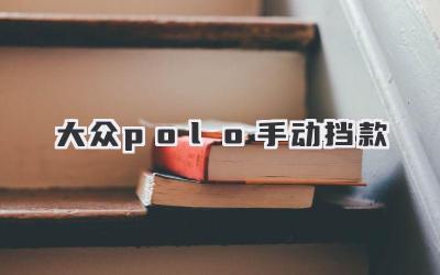 大众polo手动挡款