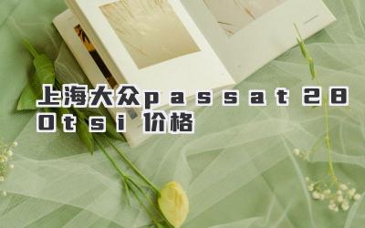 上海大众passat280tsi价格
