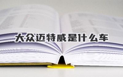 大众迈特威是什么车