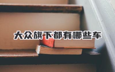 大众旗下都有哪些车