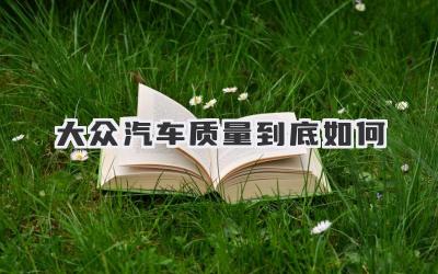 大众汽车质量到底如何